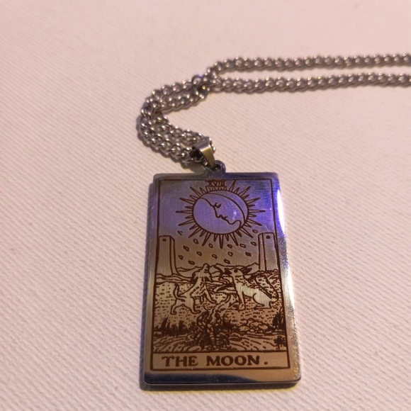 Iron Fist Jewelry - The moon tarot card necklace